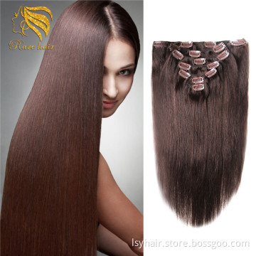 Xuchang Factory High Quality Wholesale Colored Clip In Human Hair Extension
